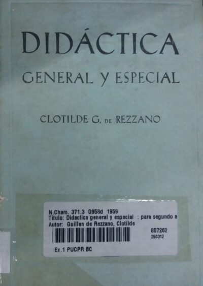 Didactica general y especial: para segundo año de las escuelas normales