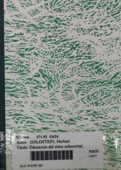 Educación del niño subnormal