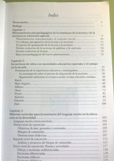 Escritura y necesidades educativas especiales: teoría y práctica de un enfoque constructivista