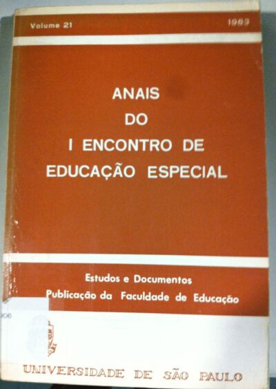 Anais do I Encontro de educação especial