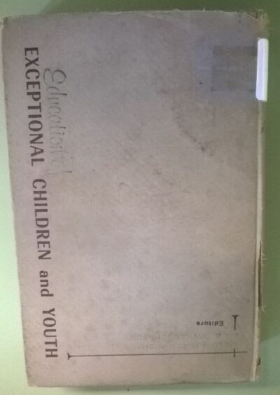 Education of exceptional children and youth