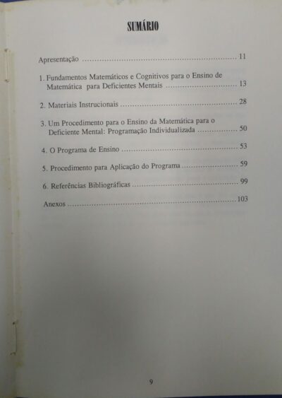 Matemática para deficientes mentais