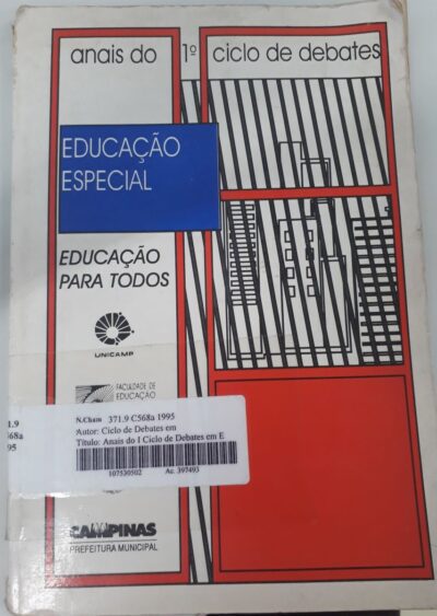 Ciclo de debates em Educação Especial, 1