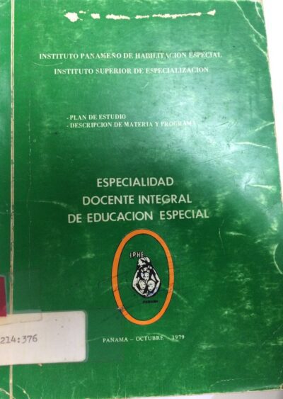 Especialidad docente integral de educacion especial