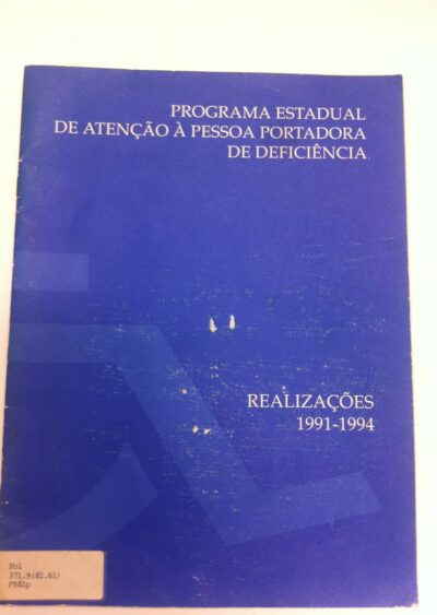 Programa estadual de atenção à pessoa portadora de deficiência