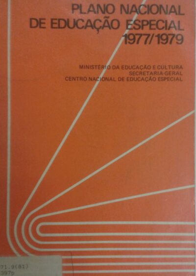 Plano Nacional de Educação Especial: 1977/1979