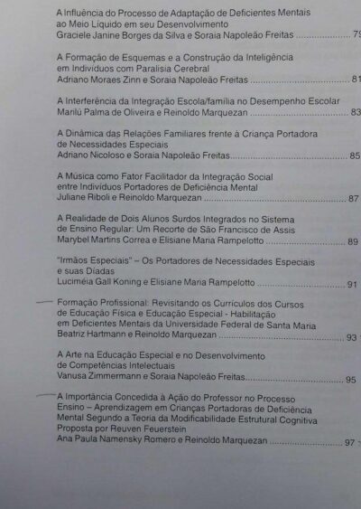 Produção científica do curso de especialização em educação especial da Universidade Federal Santa Maria