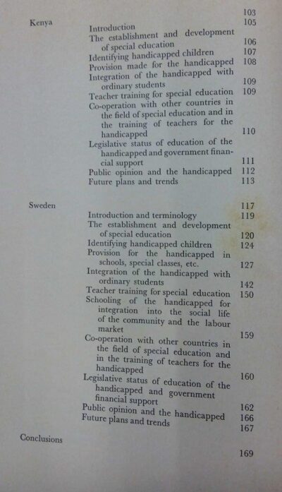 Case studies in special education: cuba, japan, kenya, sweden