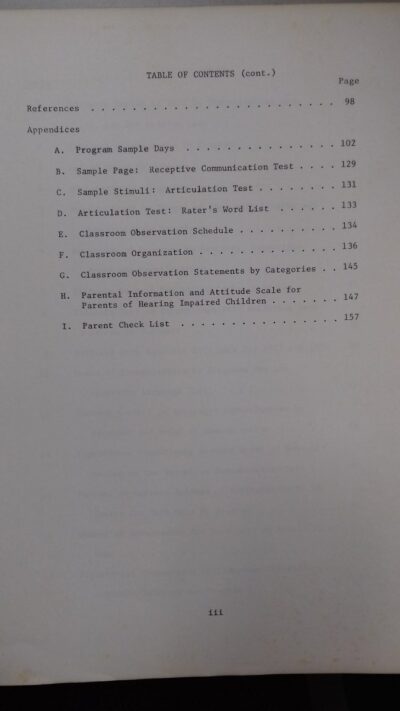 Evaluation of programs for hearing impaired children: report of 1971-72 - Imagem 7