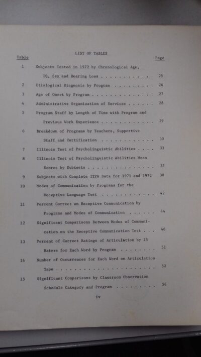 Evaluation of programs for hearing impaired children: report of 1971-72 - Imagem 8