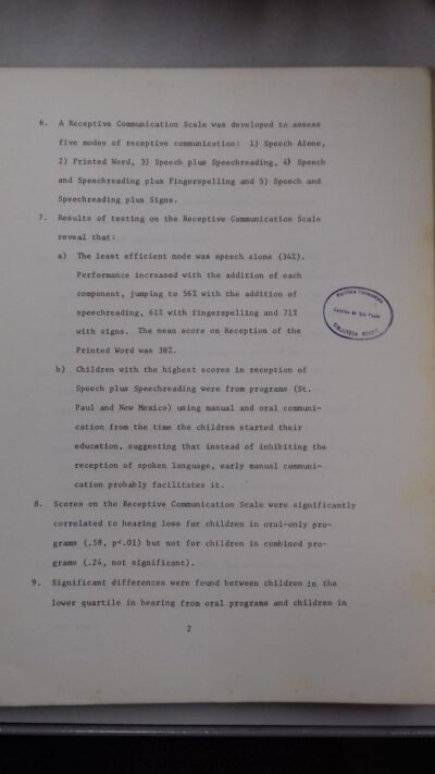 Evaluation of programs for hearing impaired children: report of 1971-72 - Imagem 12