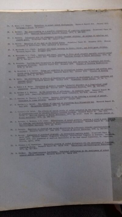 Evaluation of programs for hearing impaired children: report of 1971-72 - Imagem 16