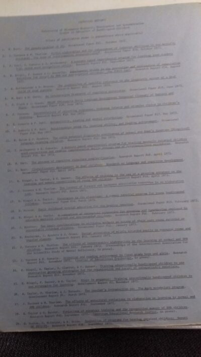 Evaluation of programs for hearing impaired children: report of 1970-71 - Imagem 2
