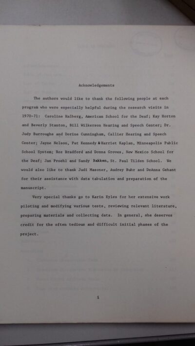 Evaluation of programs for hearing impaired children: report of 1970-71 - Imagem 5