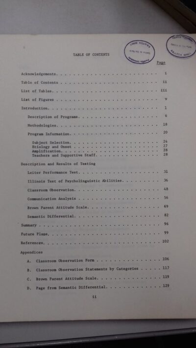 Evaluation of programs for hearing impaired children: report of 1970-71 - Imagem 6