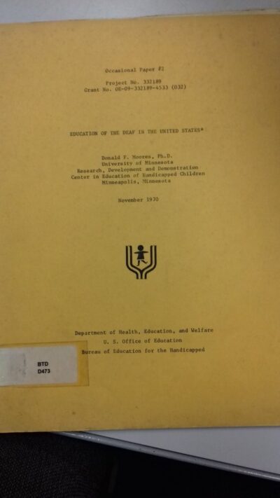 Education of the deaf in the united states