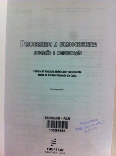Descobrindo a surdocegueira: educação e comunicação - Imagem 2
