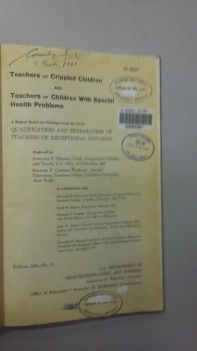 Teachers of crippled children and teachers of children with special health problems - Imagem 2