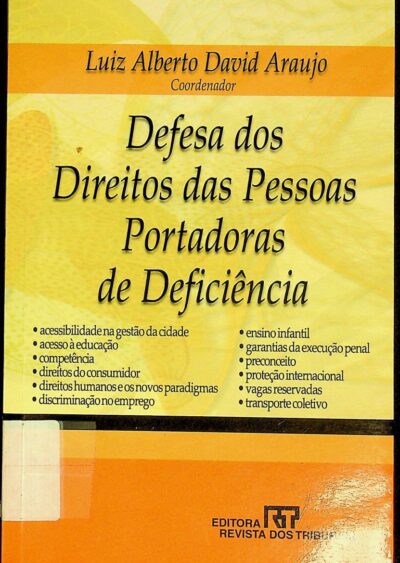 Defesa dos direitos das pessoas portadoras de deficiência