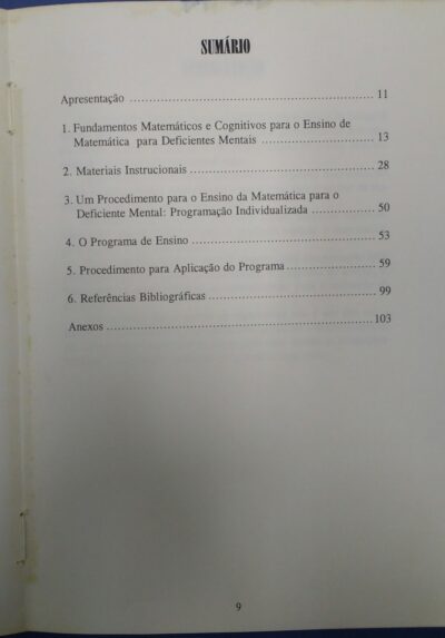 Matemática para deficientes mentais
