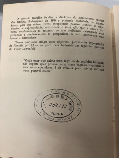 A dinâmica da música nas oficinas pedagógicas da Sociedade Pestalozzi do Brasil - Imagem 3