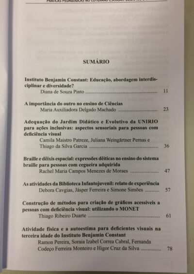 Intituto Benjamin Constant: Práticas pedagógicas no cotidiano escolar: desafios e diversidade