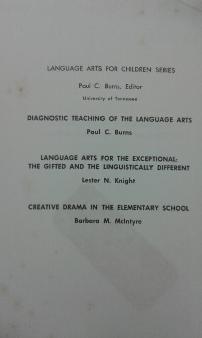Language arts for the exceptional the gifted & the linguistically different - Imagem 2