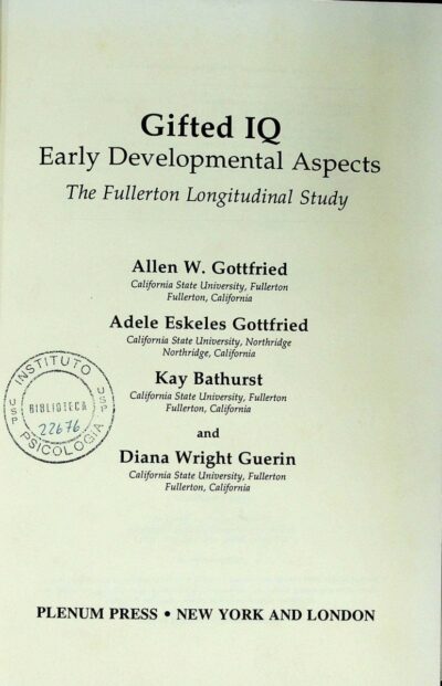 Gifted IQ: early developmental aspects - the Fullerton Longitudinal Study - Imagem 2
