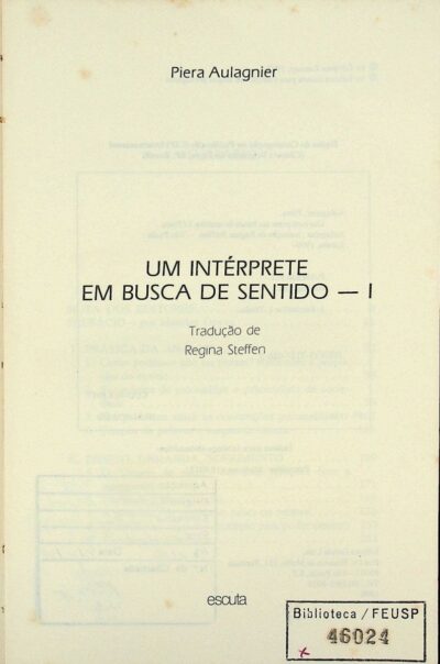 Intérprete em busca de sentido: vol. 1 - Imagem 2