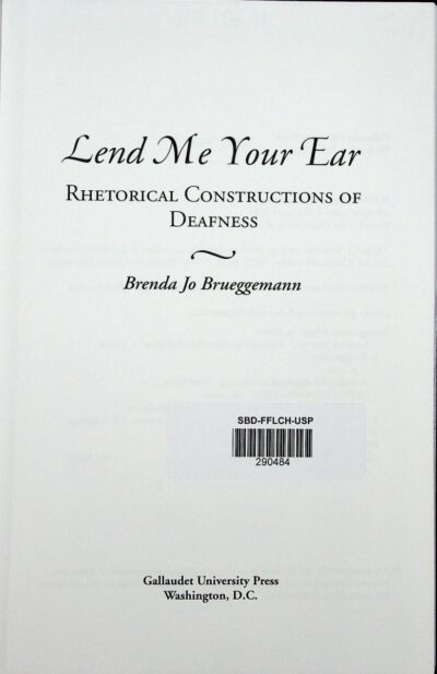 Lend me your ear: rhetorical constructions of deafness - Imagem 2