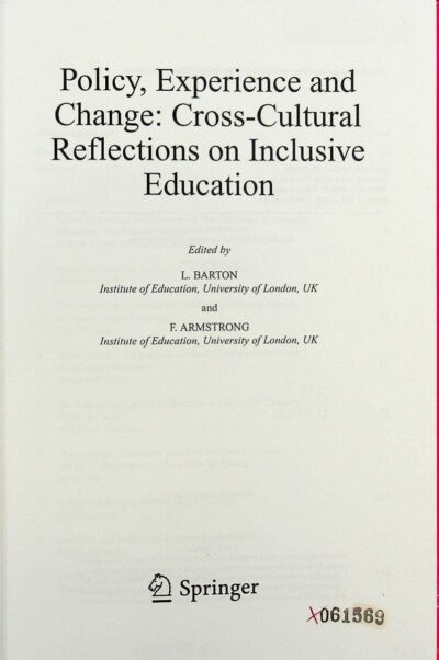 Policy, experience and change: cross cultural reflections on Inclusive education - Imagem 2