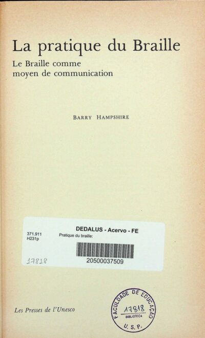La Pratique du braille: le braille comme moyen de communication - Imagem 2