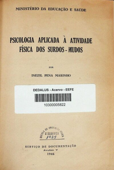 Psicologia aplicada à atividade física dos surdos-mudos - Imagem 2