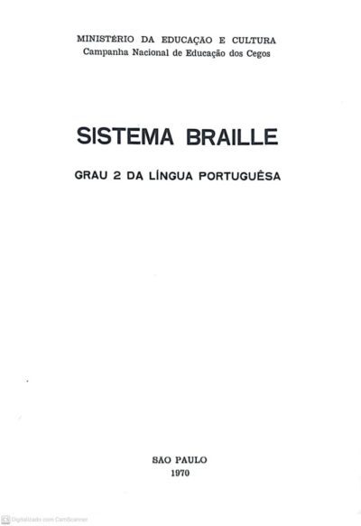 Sistema Braille grau 2 da língua portuguesa - Imagem 2