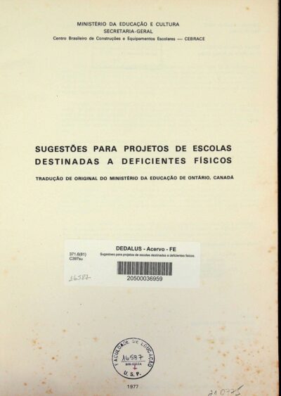 Sugestões para projetos de escolas destinadas a deficientes físicos - Imagem 2
