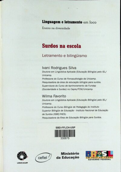 Surdos na escola: letramento e bilingüismo - Imagem 2