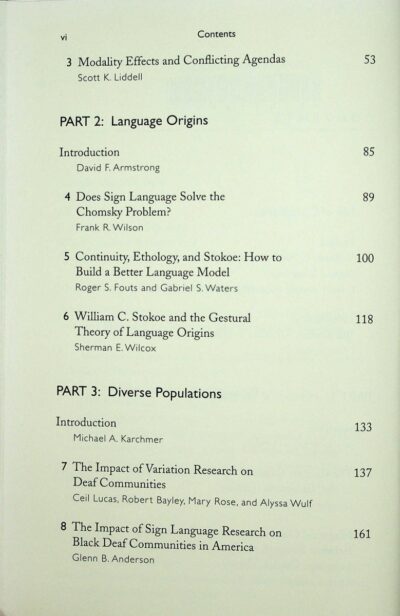 The study of signed languages: essays in honor of William C. Stokoe - Imagem 5