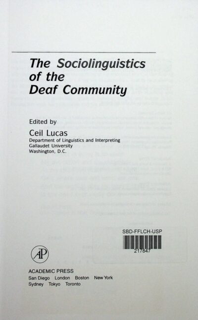 The sociolinguistics of the deaf comunity - Imagem 2