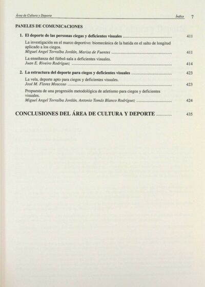 Actas del Congreso Estatal sobre Prestación de Servicios para Personas Ciegas y Deficientes Visuales: area de cultura y desportes - Imagem 8