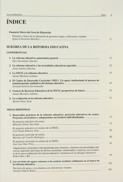 Actas del Congreso Estatal sobre Prestación de Servicios para Personas Ciegas y Deficientes Visuales area de educación I - Imagem 4