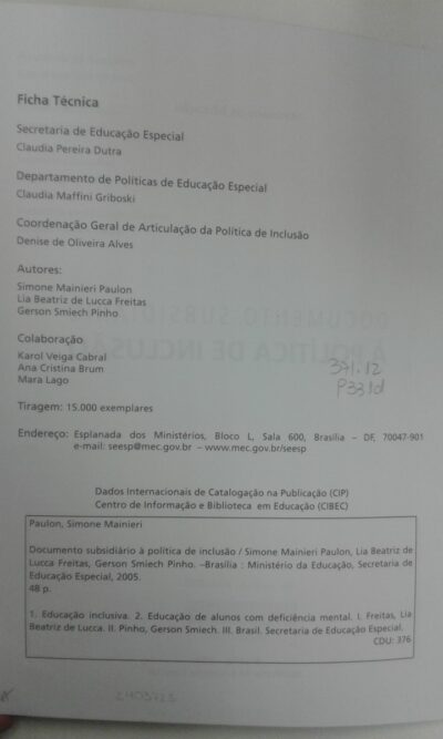 Educação inclusiva: documento subsidiário à política de inclusão - Imagem 2