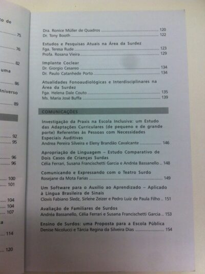Anais do Congresso: Surdez e universo educacional - Imagem 7