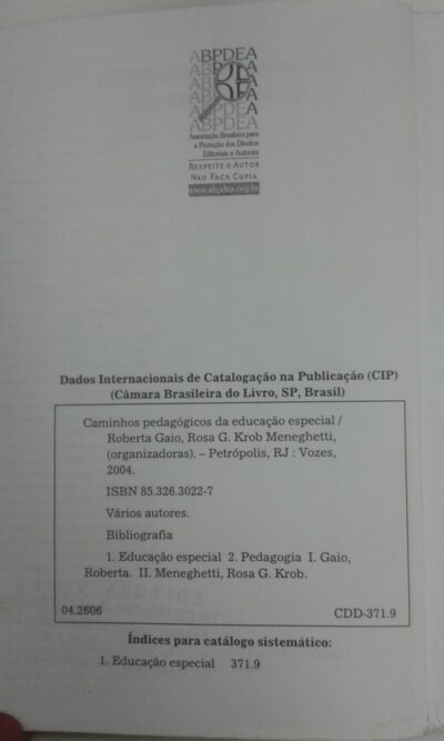 Caminhos pedagógicos da educação especial - Imagem 2