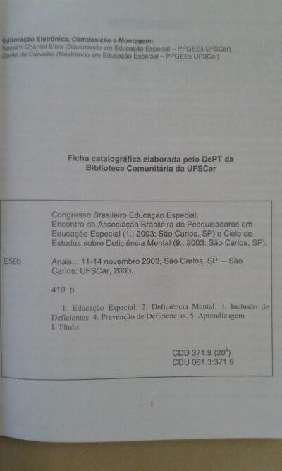 Anais do I Congresso brasileiro de educação especial - Imagem 2