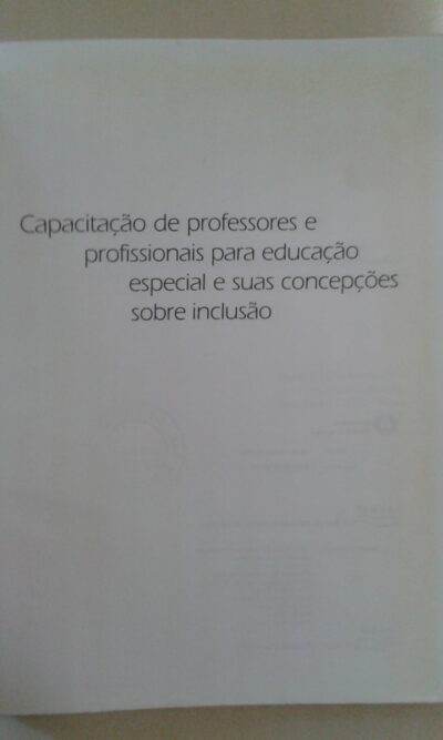 Capacitação de professores e profissionais para educação especial e suas concepções sobre inclusão - Imagem 2