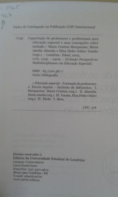 Capacitação de professores e profissionais para educação especial e suas concepções sobre inclusão - Imagem 3