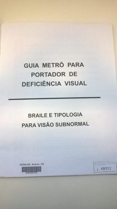 Guia Metrô para portador de deficiência visual - Imagem 2