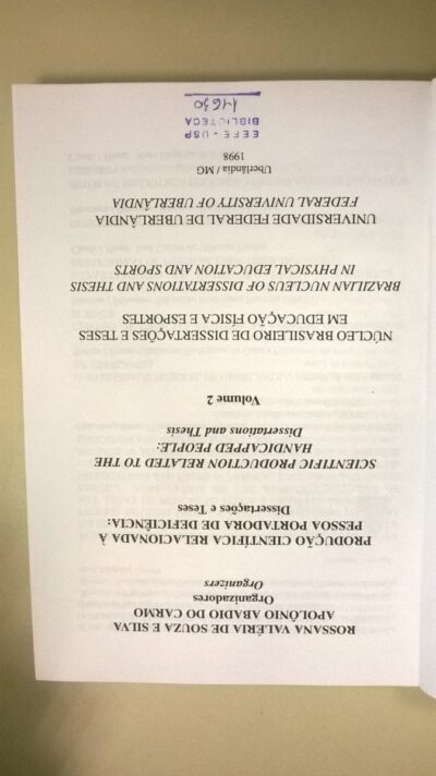 Produção científica relacionada a pessoa portadora de deficiência dissertações e teses - Imagem 4