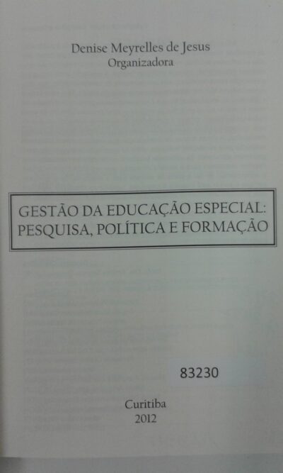 Gestão da educação especial: pesquisa, política e formação - Imagem 3