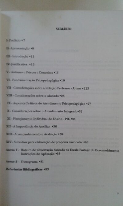 Considerações técnicas sobre atendimento psicopedagógico do educando portador de condutas típicas da síndrome do autismo e de psicoses infanto-juvenis - Imagem 3